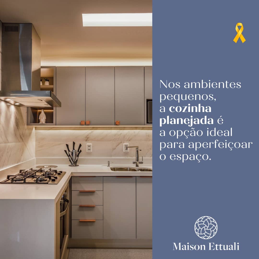 Você está visualizando atualmente NOS AMBIENTES PEQUENOS A COZINHA PLANEJADA É IDEAL PARA APERFEIÇOAR O ESPAÇO